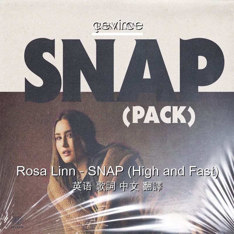 Rosa Linn – SNAP (High and Fast) 英语 歌詞 中文 翻譯