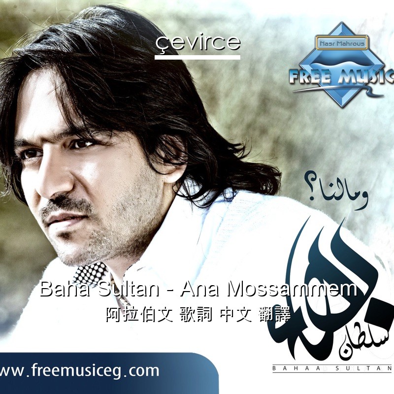 Baha Sultan – Ana Mossammem 阿拉伯文 歌詞 中文 翻譯