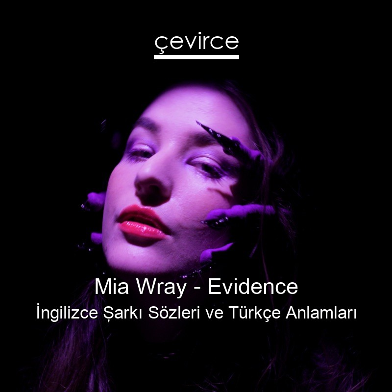 Mia Wray – Evidence İngilizce Şarkı Sözleri Türkçe Anlamları