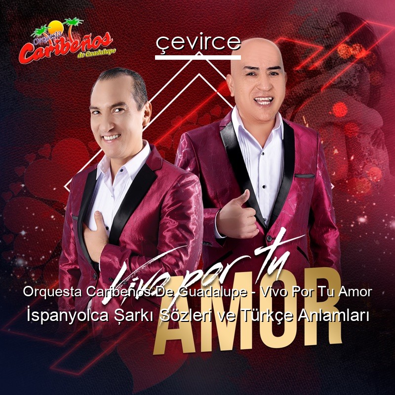 Orquesta Caribeños De Guadalupe – Vivo Por Tu Amor İspanyolca Şarkı Sözleri Türkçe Anlamları