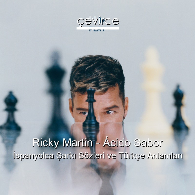 Ricky Martin – Ácido Sabor İspanyolca Şarkı Sözleri Türkçe Anlamları