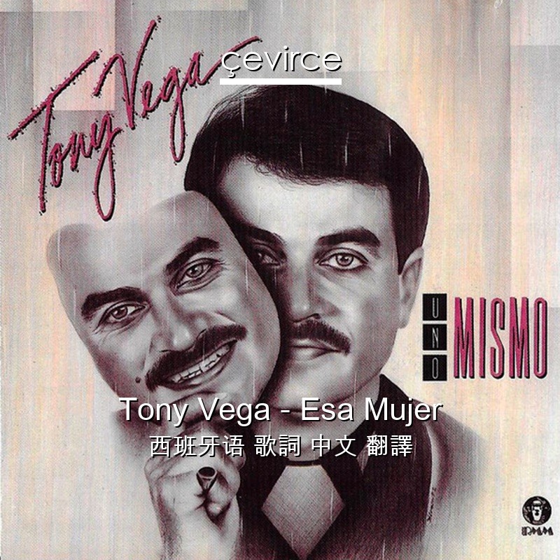 Tony Vega – Esa Mujer 西班牙语 歌詞 中文 翻譯