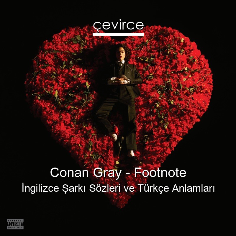 Conan Gray – Footnote İngilizce Şarkı Sözleri Türkçe Anlamları