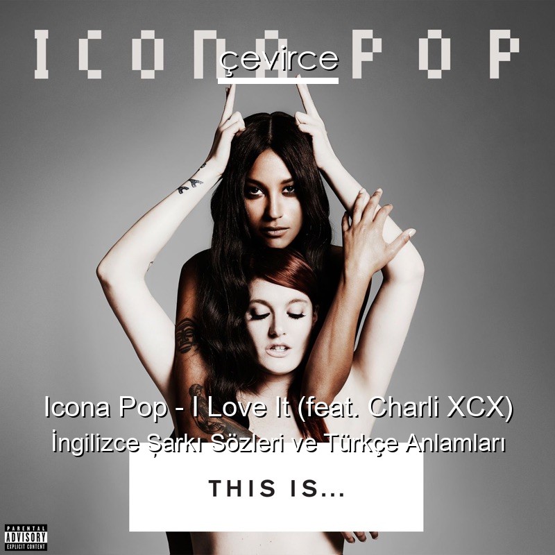 Icona Pop – I Love It (feat. Charli XCX) İngilizce Şarkı Sözleri Türkçe Anlamları
