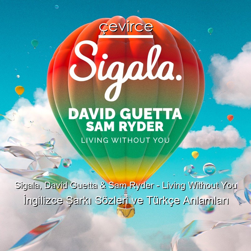 Sigala, David Guetta & Sam Ryder – Living Without You İngilizce Şarkı Sözleri Türkçe Anlamları