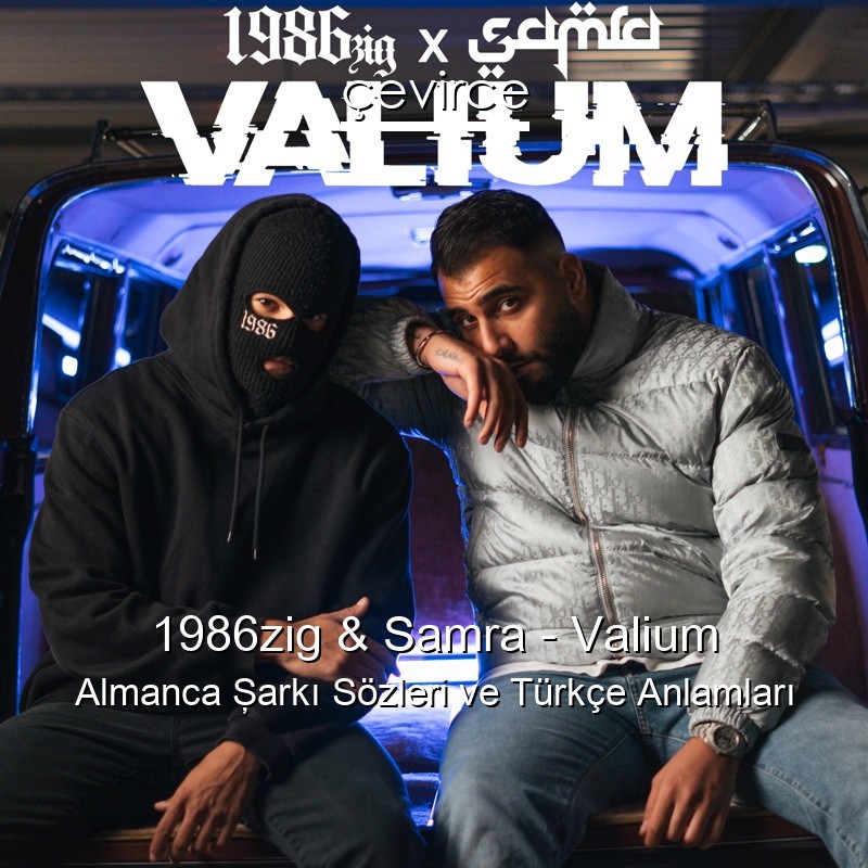 1986zig & Samra – Valium Almanca Şarkı Sözleri Türkçe Anlamları