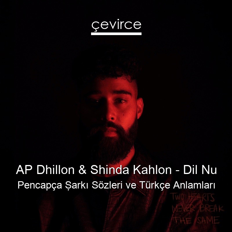 AP Dhillon & Shinda Kahlon – Dil Nu Pencapça Şarkı Sözleri Türkçe Anlamları
