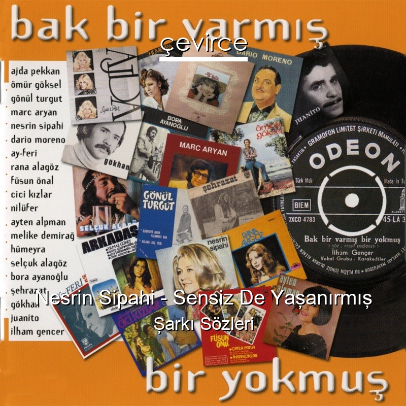 Nesrin Sipahi – Sensiz De Yaşanırmış Şarkı Sözleri