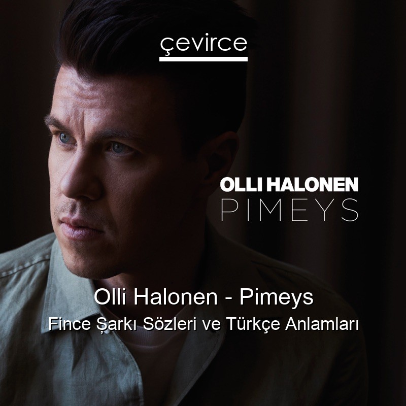 Olli Halonen – Pimeys Fince Şarkı Sözleri Türkçe Anlamları