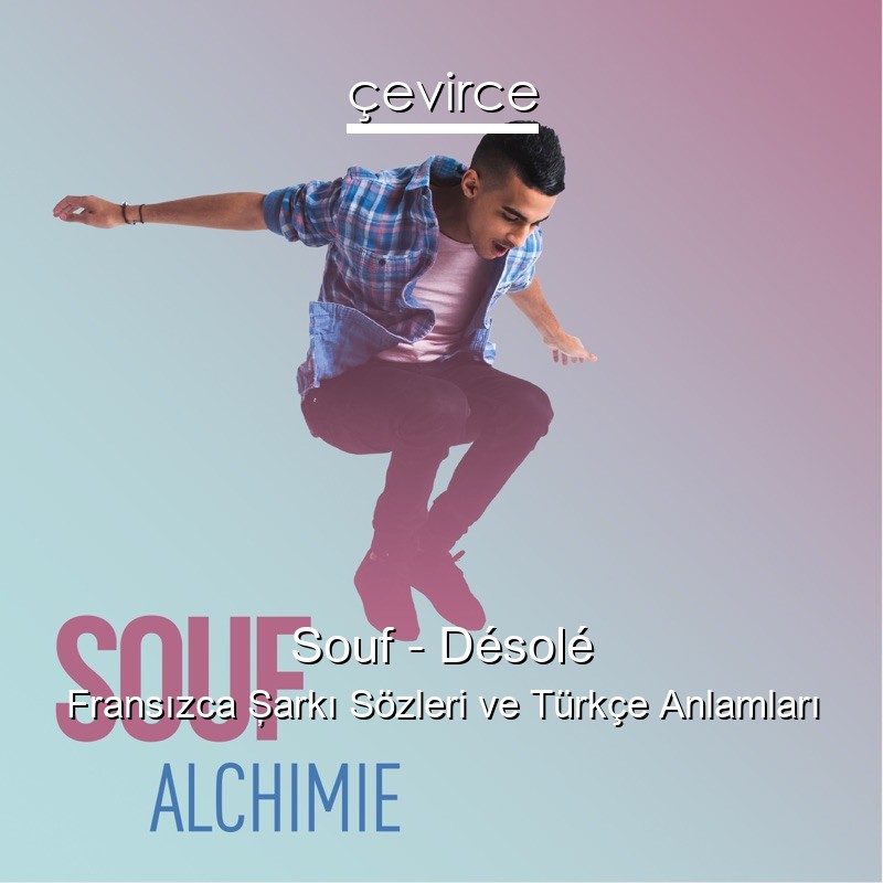 Souf – Désolé Fransızca Şarkı Sözleri Türkçe Anlamları