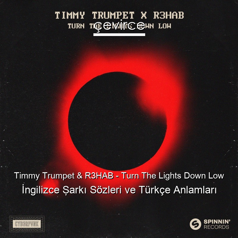 Timmy Trumpet & R3HAB – Turn The Lights Down Low İngilizce Şarkı Sözleri Türkçe Anlamları