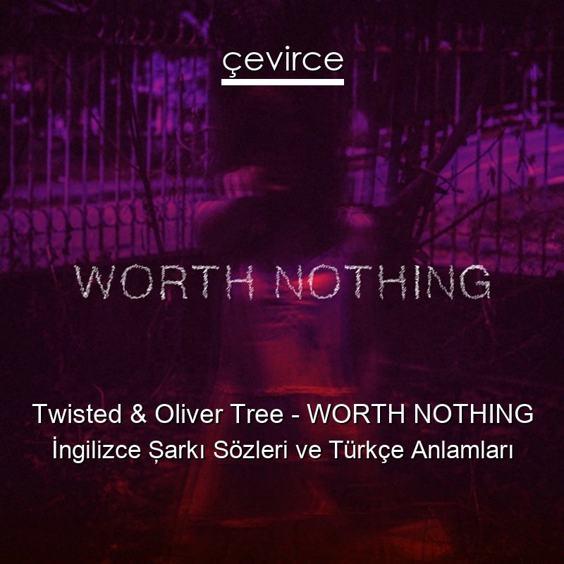 Twisted & Oliver Tree – WORTH NOTHING İngilizce Şarkı Sözleri Türkçe Anlamları