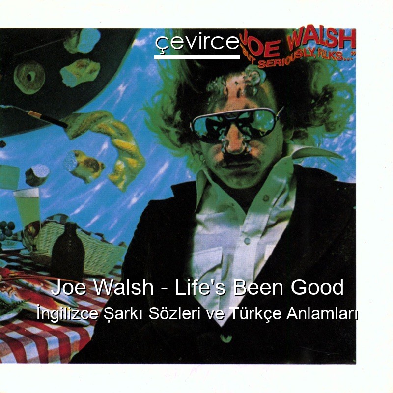 Joe Walsh – Life’s Been Good İngilizce Şarkı Sözleri Türkçe Anlamları