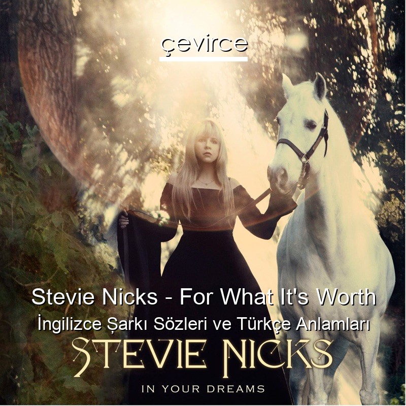 Stevie Nicks – For What It’s Worth İngilizce Şarkı Sözleri Türkçe Anlamları