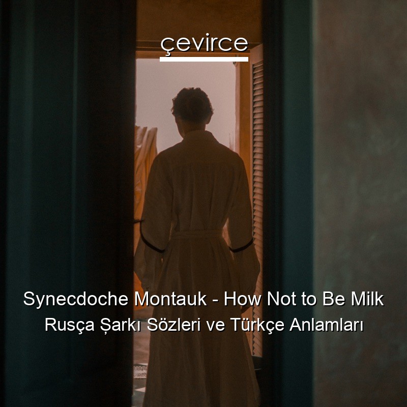 Synecdoche Montauk – How Not to Be Milk Rusça Şarkı Sözleri Türkçe Anlamları