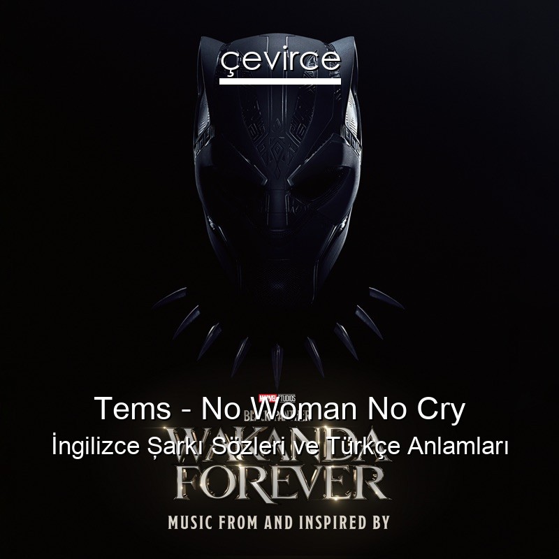 Tems – No Woman No Cry İngilizce Şarkı Sözleri Türkçe Anlamları