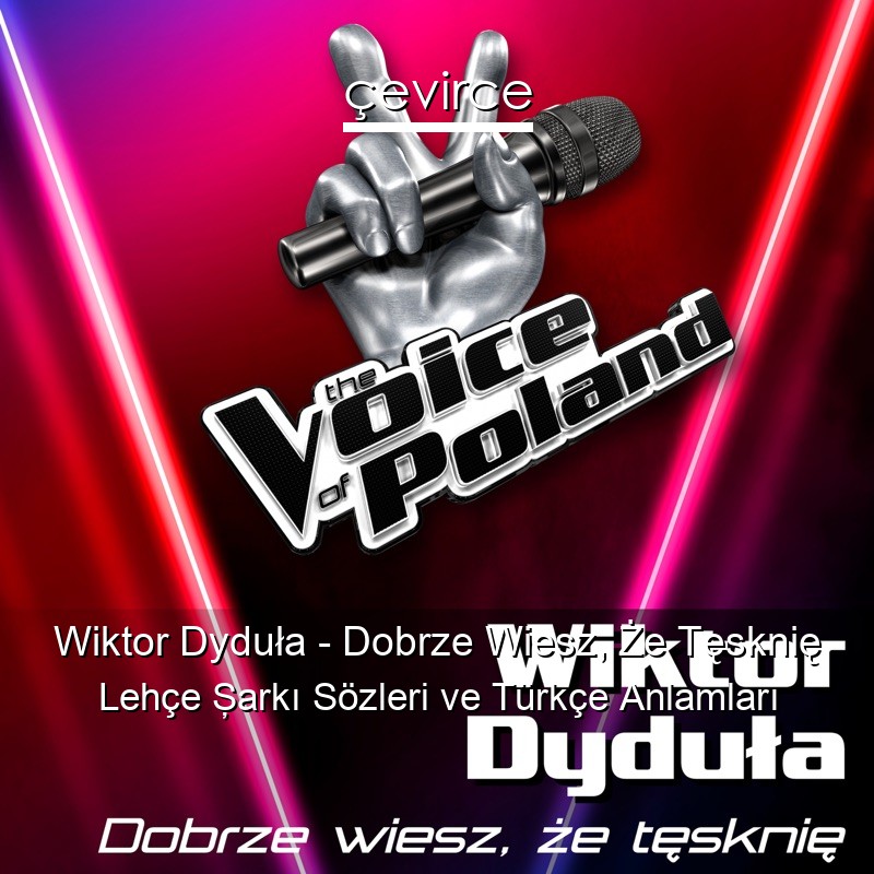 Wiktor Dyduła – Dobrze Wiesz, Że Tęsknię Lehçe Şarkı Sözleri Türkçe Anlamları