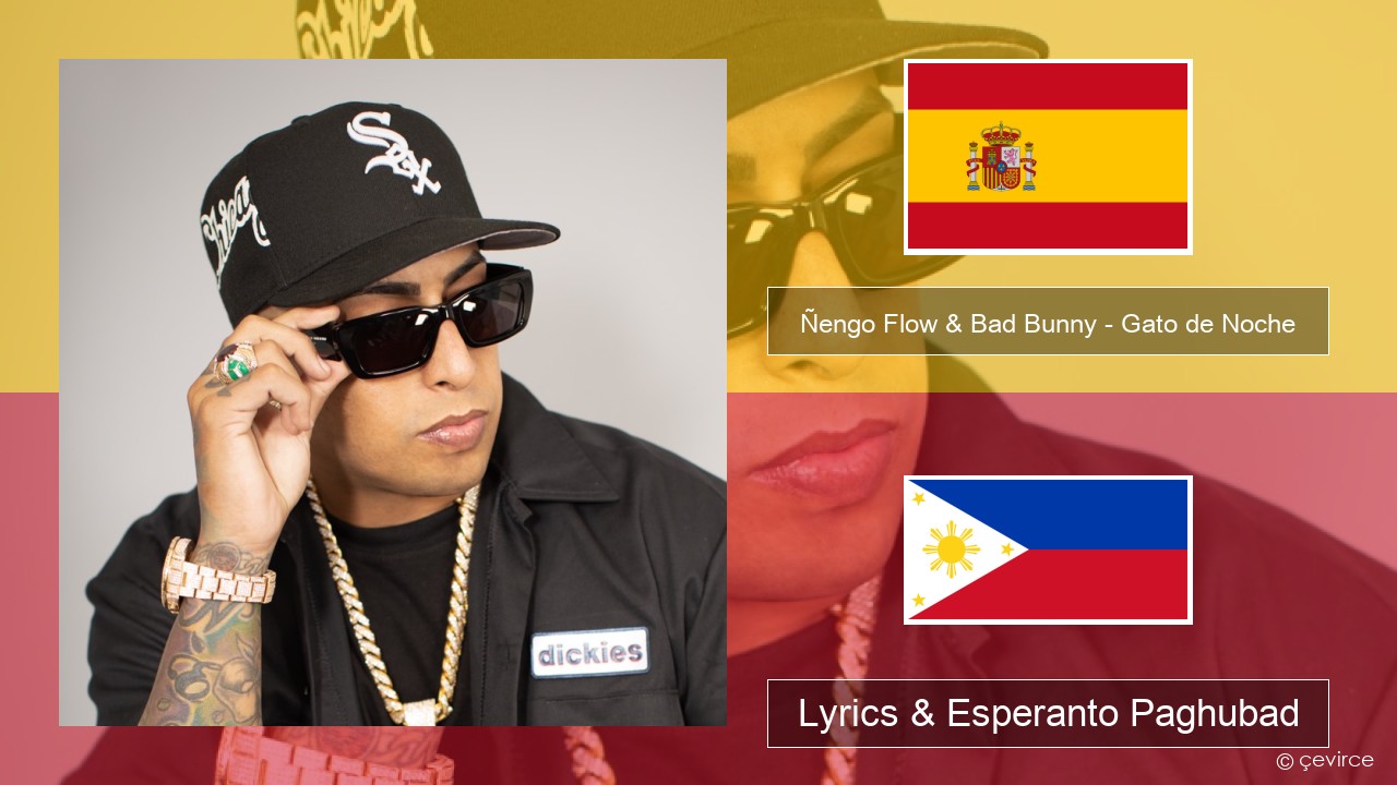 Ñengo Flow & Bad Bunny – Gato de Noche Espanya Lyrics & Esperanto Paghubad