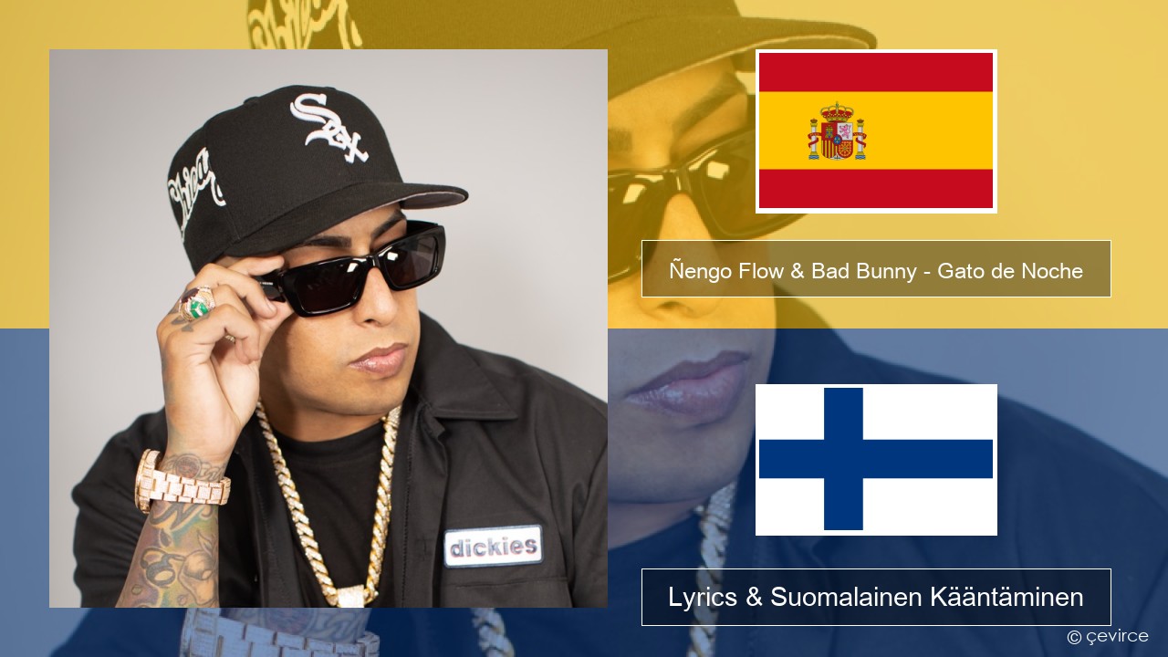 Ñengo Flow & Bad Bunny – Gato de Noche Espanjan Lyrics & Suomalainen Kääntäminen