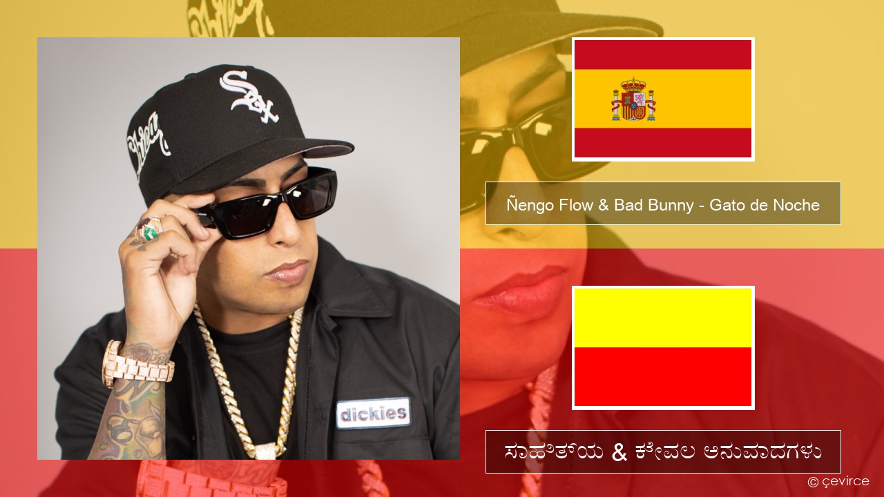 Ñengo Flow & Bad Bunny – Gato de Noche ಸ್ಪ್ಯಾನಿಷ್ ಸಾಹಿತ್ಯ & ಕೇವಲ ಅನುವಾದಗಳು