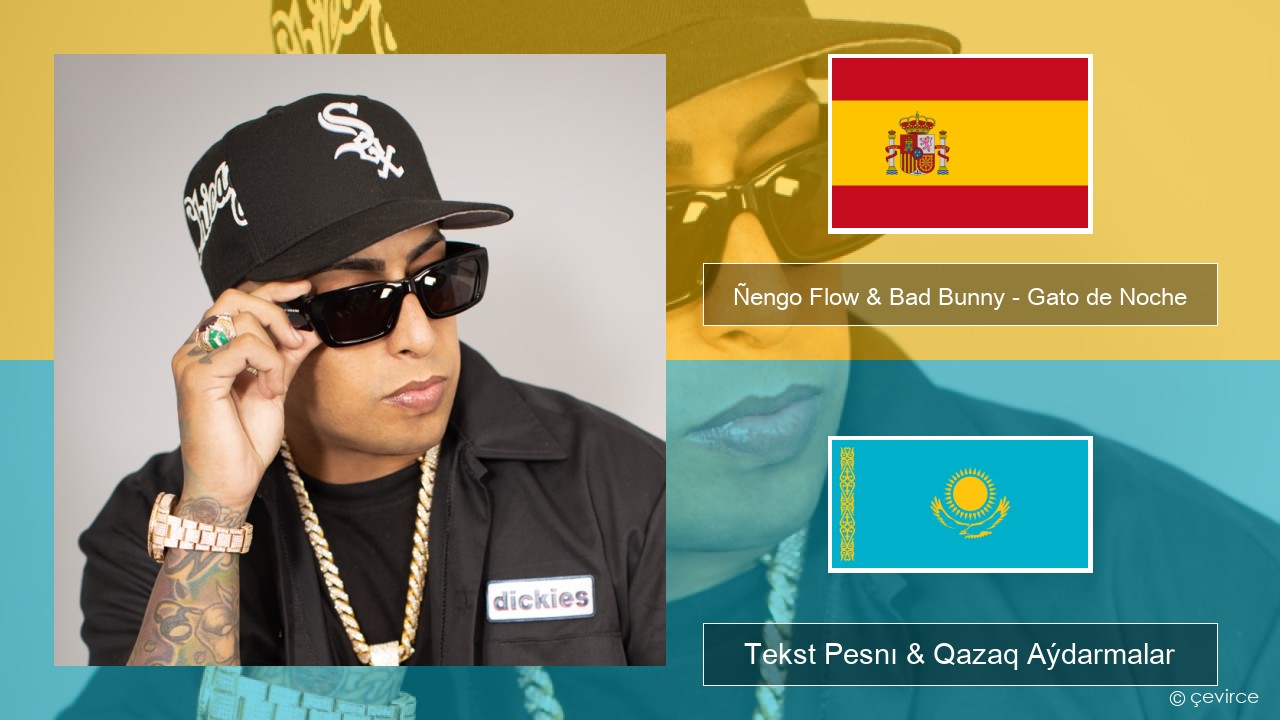 Ñengo Flow & Bad Bunny – Gato de Noche Ispan Tekst Pesnı & Qazaq (latyn) Aýdarmalar
