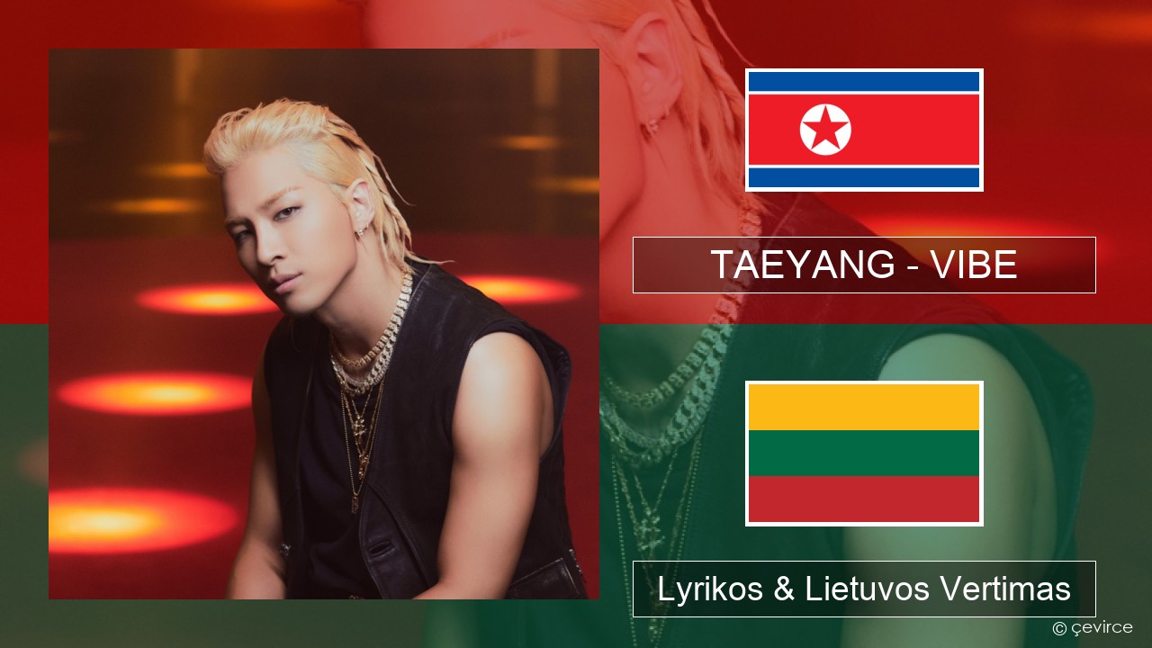 TAEYANG – VIBE (feat. Jimin of BTS) Korėjos Lyrikos & Lietuvos Vertimas