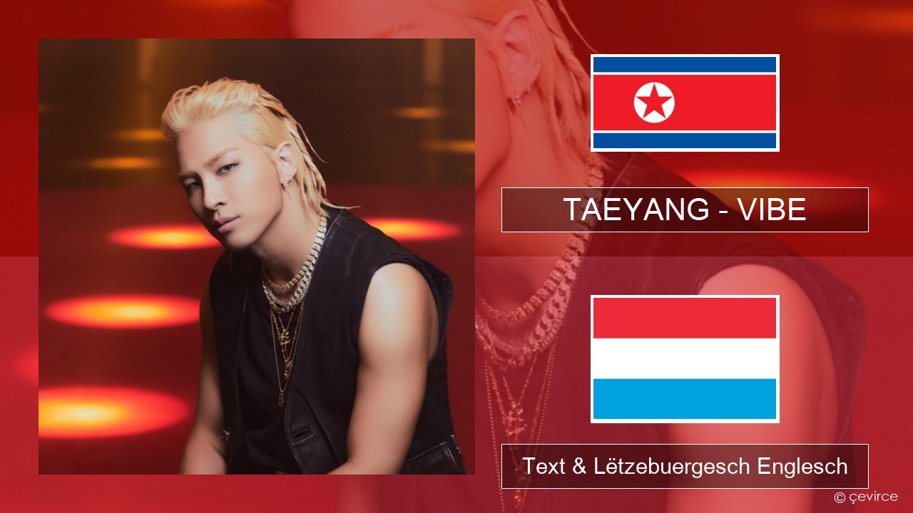 TAEYANG – VIBE (feat. Jimin of BTS) Um spaweck Text & Lëtzebuergesch Englesch