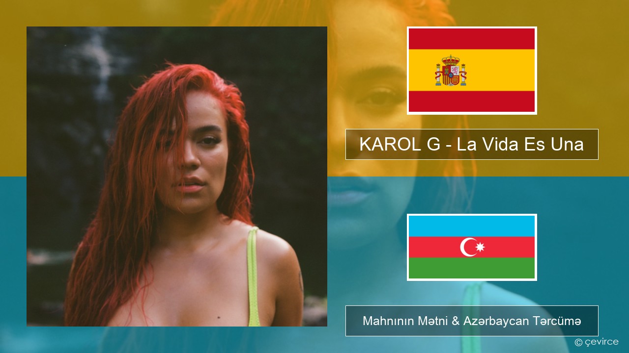 KAROL G – La Vida Es Una (From Puss in Boots: The Last Wish) İspan Mahnının Mətni & Azərbaycan Tərcümə