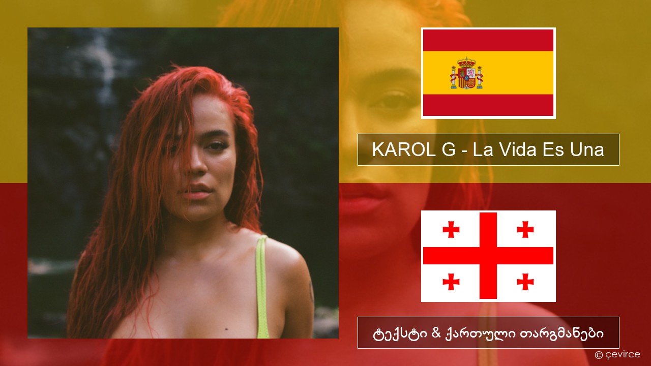 KAROL G – La Vida Es Una (From Puss in Boots: The Last Wish) ესპანური ტექსტი & ქართული თარგმანები