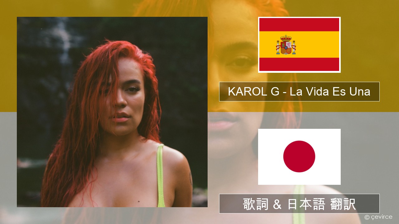 KAROL G – La Vida Es Una (From Puss in Boots: The Last Wish) スペイン語 歌詞 & 日本語 翻訳
