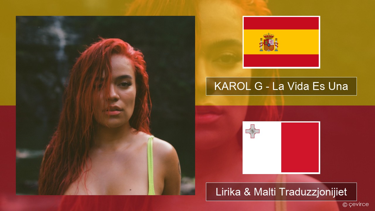 KAROL G – La Vida Es Una (From Puss in Boots: The Last Wish) Spanjol Lirika & Malti Traduzzjonijiet