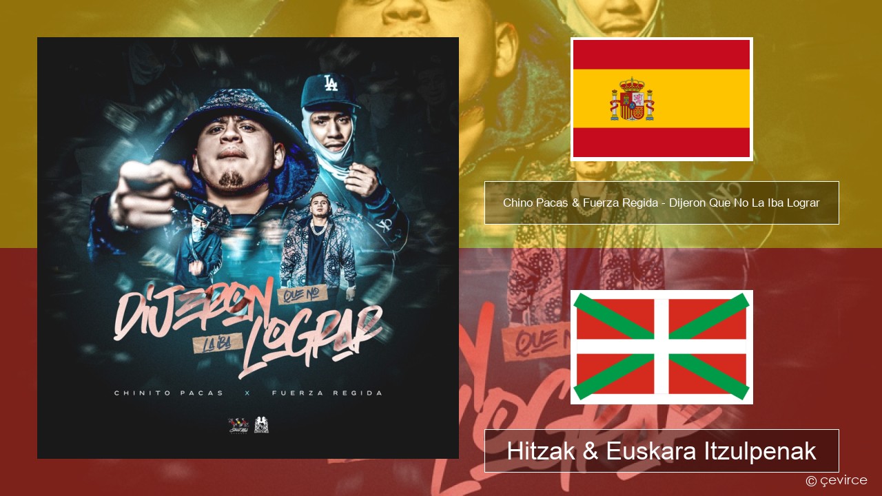 Chino Pacas & Fuerza Regida – Dijeron Que No La Iba Lograr Espainiako Hitzak & Euskara Itzulpenak