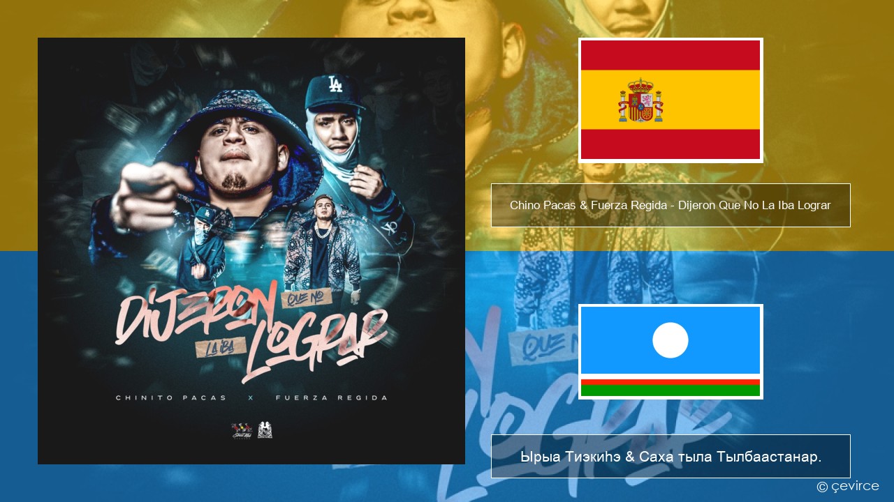 Chino Pacas & Fuerza Regida – Dijeron Que No La Iba Lograr Испанскай Ырыа Тиэкиһэ & Саха тыла Тылбаастанар.