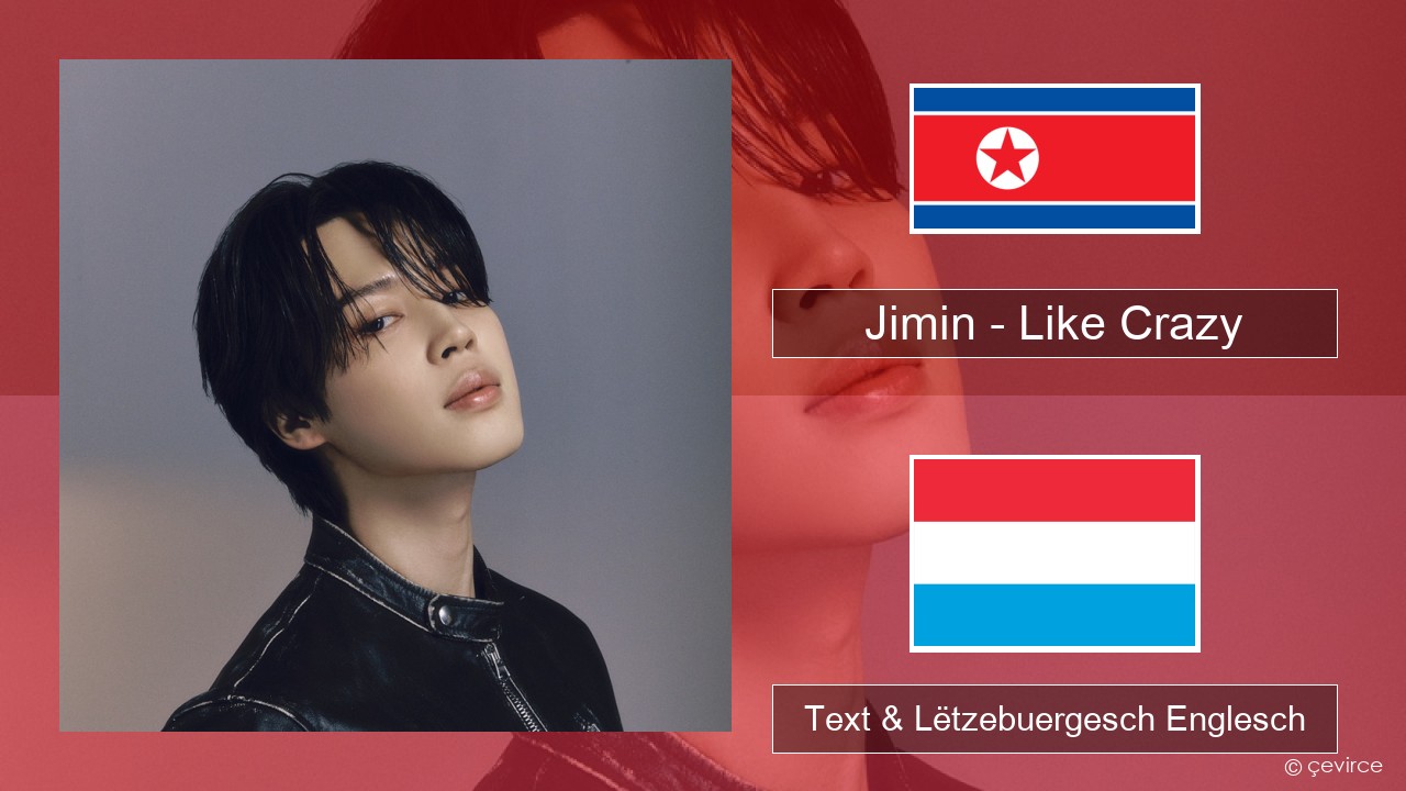 Jimin – Like Crazy Um spaweck Text & Lëtzebuergesch Englesch
