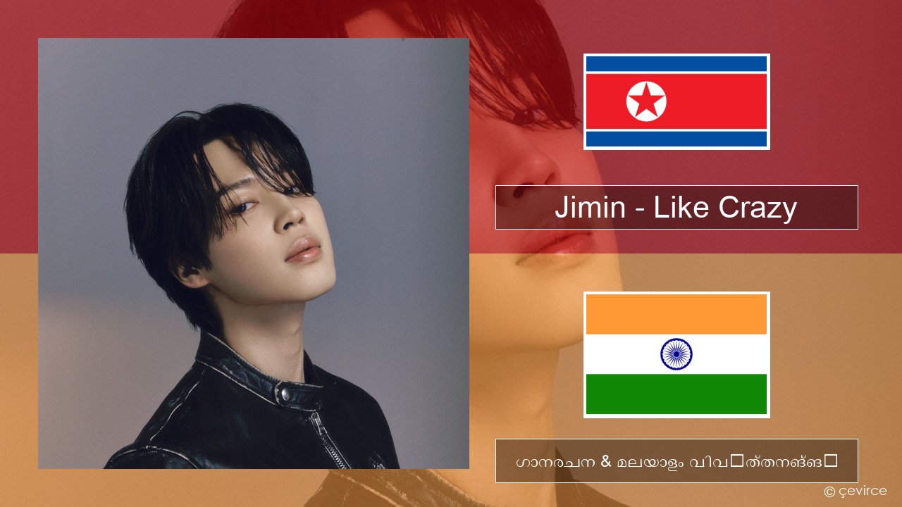 Jimin – Like Crazy കൊറിയന് ഗാനരചന & മലയാളം വിവർത്തനങ്ങൾ