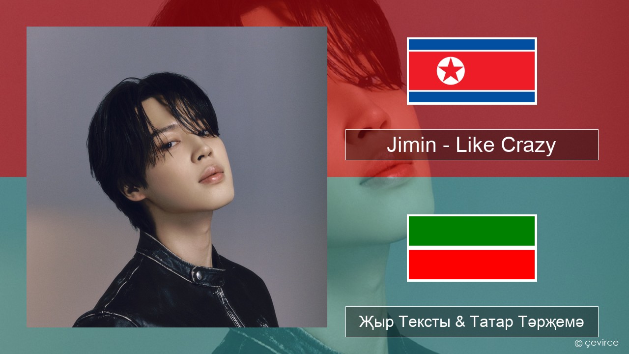 Jimin – Like Crazy Корея теле Җыр Тексты & Татар Тәрҗемә