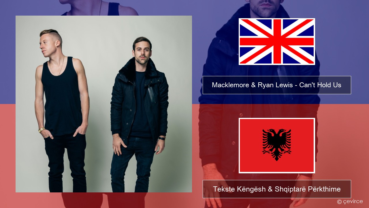 Macklemore & Ryan Lewis – Can’t Hold Us (feat. Ray Dalton) Anglisht Tekste Këngësh & Shqiptarë Përkthime