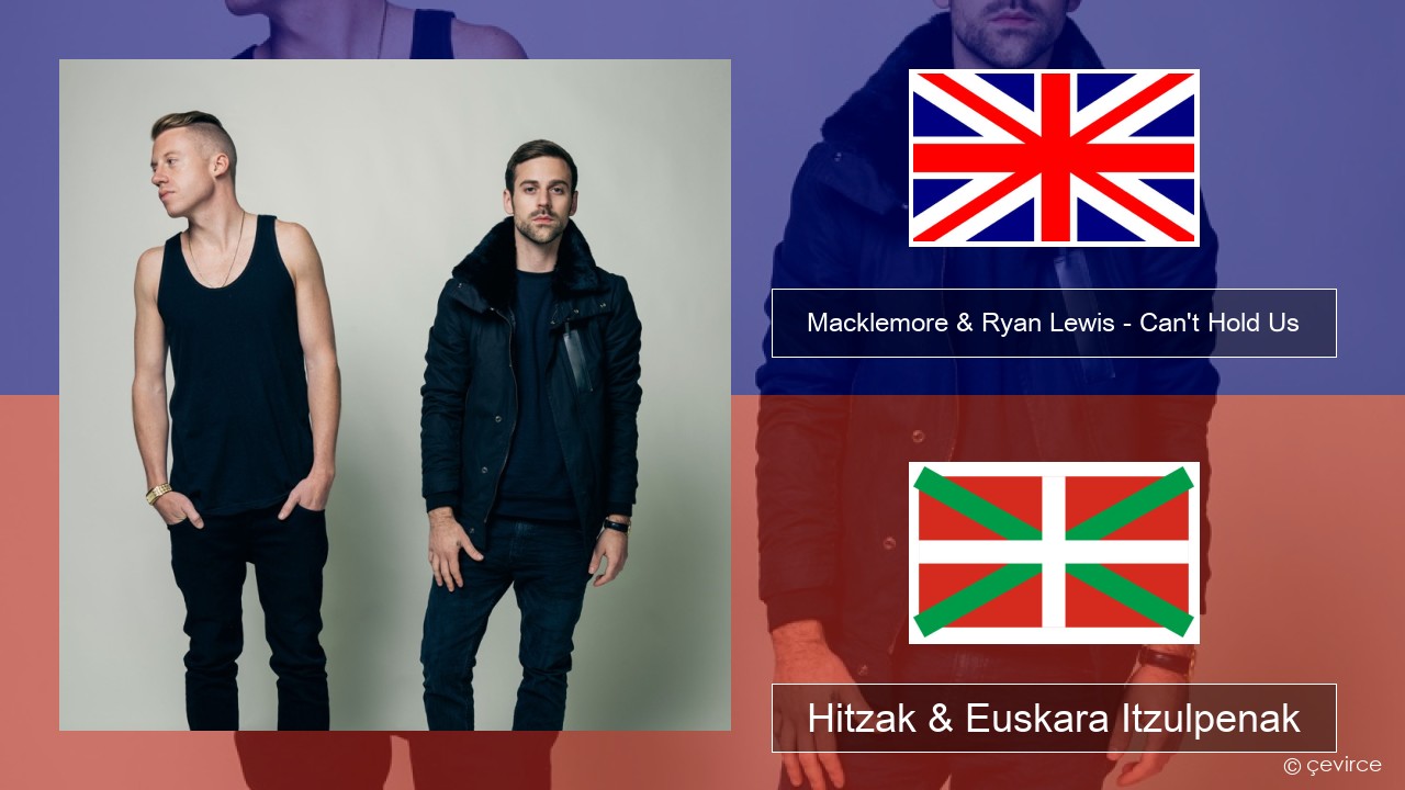Macklemore & Ryan Lewis – Can’t Hold Us (feat. Ray Dalton) Ingelesa Hitzak & Euskara Itzulpenak