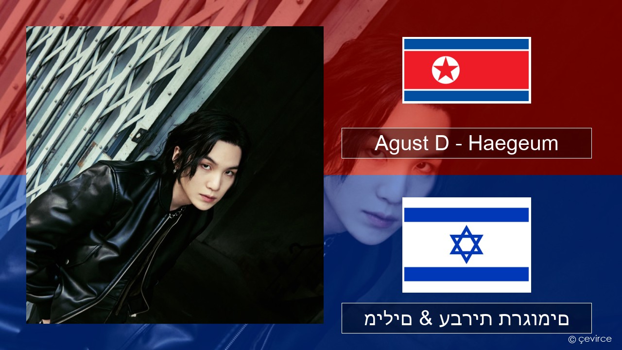 Agust D – Haegeum קוריאני מילים & עברית תרגומים