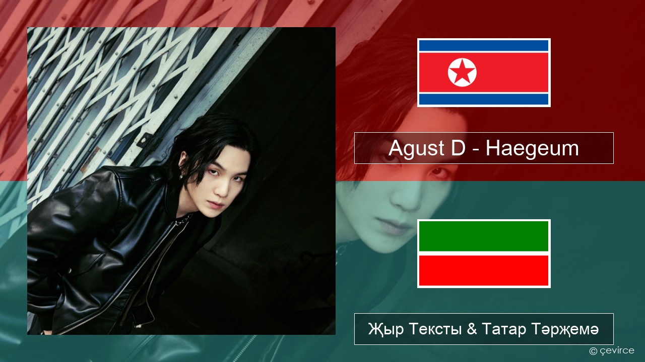 Agust D – Haegeum Корея теле Җыр Тексты & Татар Тәрҗемә