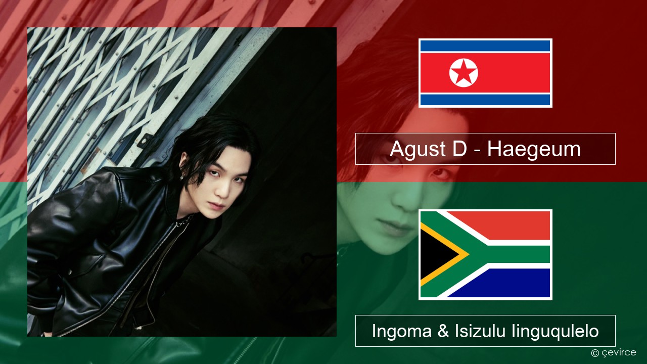 Agust D – Haegeum Isikorean Ingoma & Isizulu Iinguqulelo