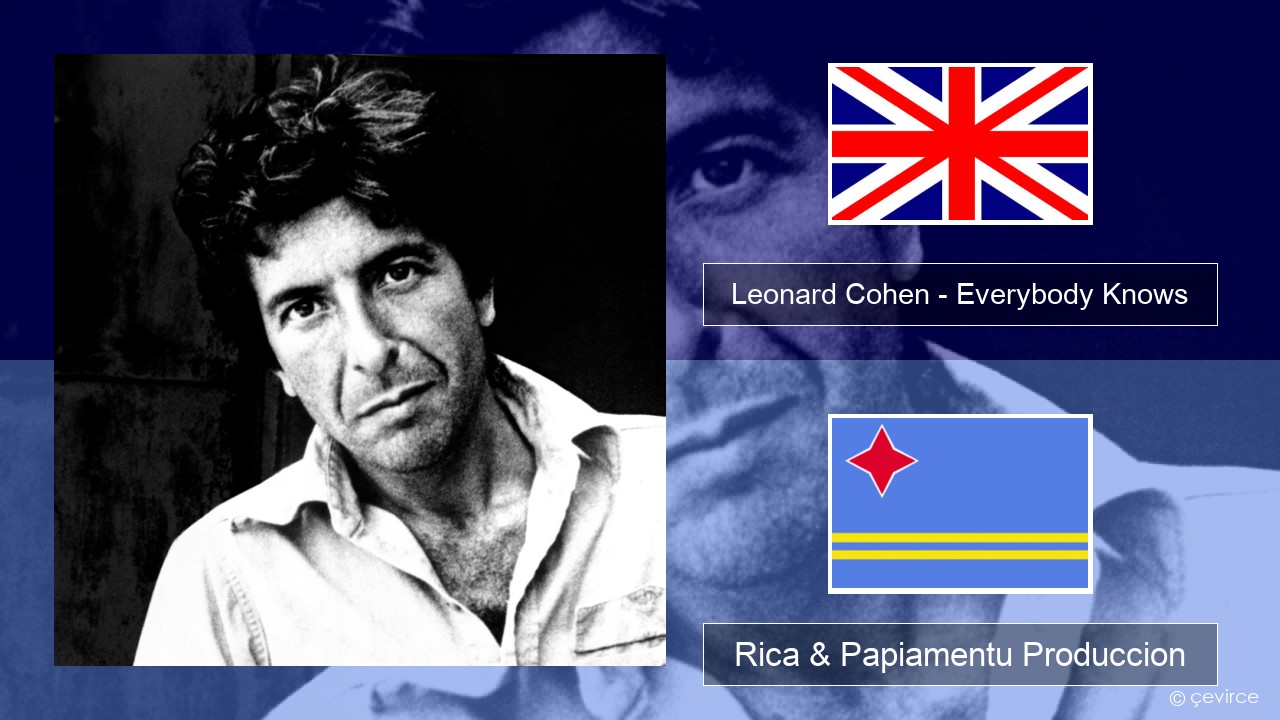 Leonard Cohen – Everybody Knows Ing Rica & Papiamentu Produccion
