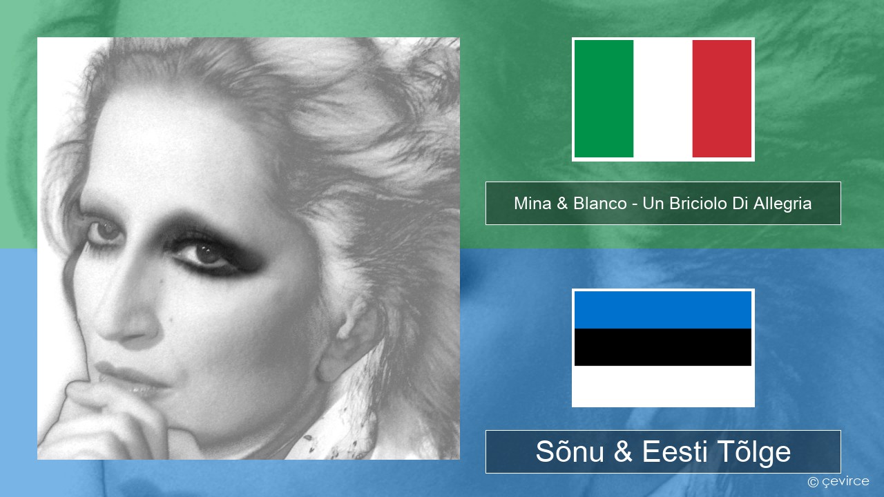 Mina & Blanco – Un Briciolo Di Allegria (con Blanco) Itaalia Sõnu & Eesti Tõlge