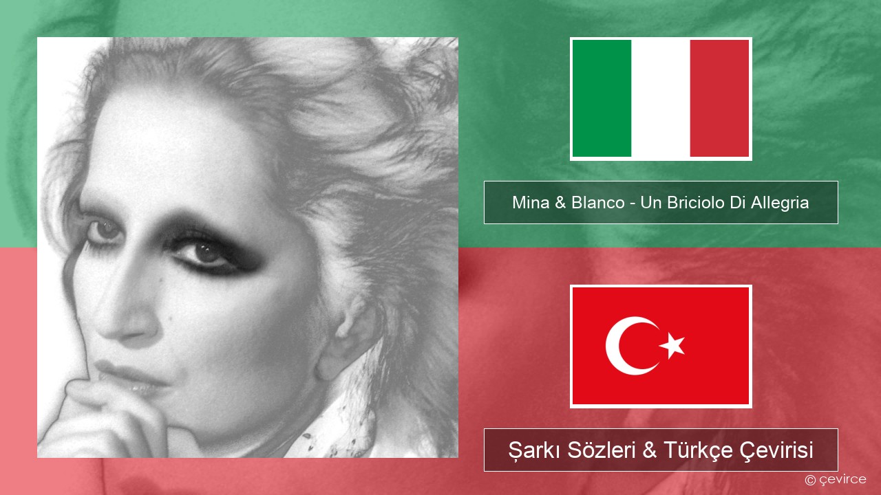 Mina & Blanco – Un Briciolo Di Allegria (con Blanco) İtalyanca Şarkı Sözleri & Türkçe Çevirisi