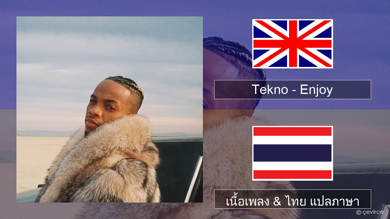 Tekno – Enjoy ภาษาไทย เนื้อเพลง & ไทย แปลภาษา