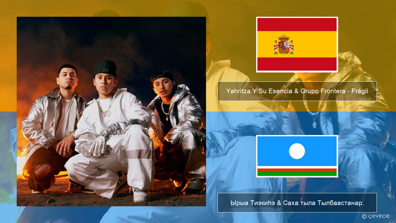 Yahritza Y Su Esencia & Grupo Frontera – Frágil Испанскай Ырыа Тиэкиһэ & Саха тыла Тылбаастанар.