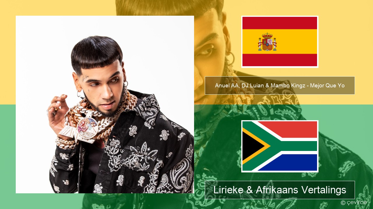 Anuel AA, DJ Luian & Mambo Kingz – Mejor Que Yo Spaanse Lirieke & Afrikaans Vertalings
