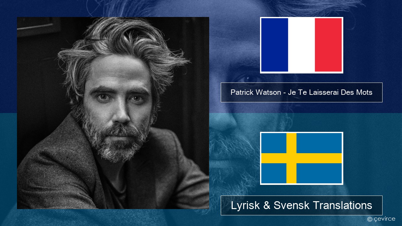 Patrick Watson – Je Te Laisserai Des Mots Fransk Lyrisk & Svensk Translations