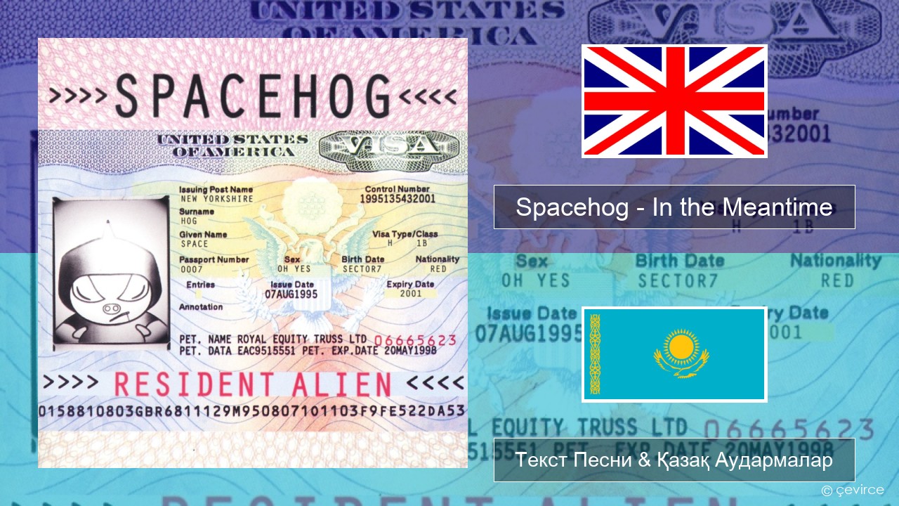 Spacehog – In the Meantime Ағылшын Текст Песни & Қазақ Аудармалар