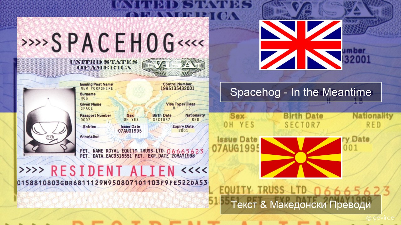 Spacehog – In the Meantime Англиски Текст & Македонски Преводи